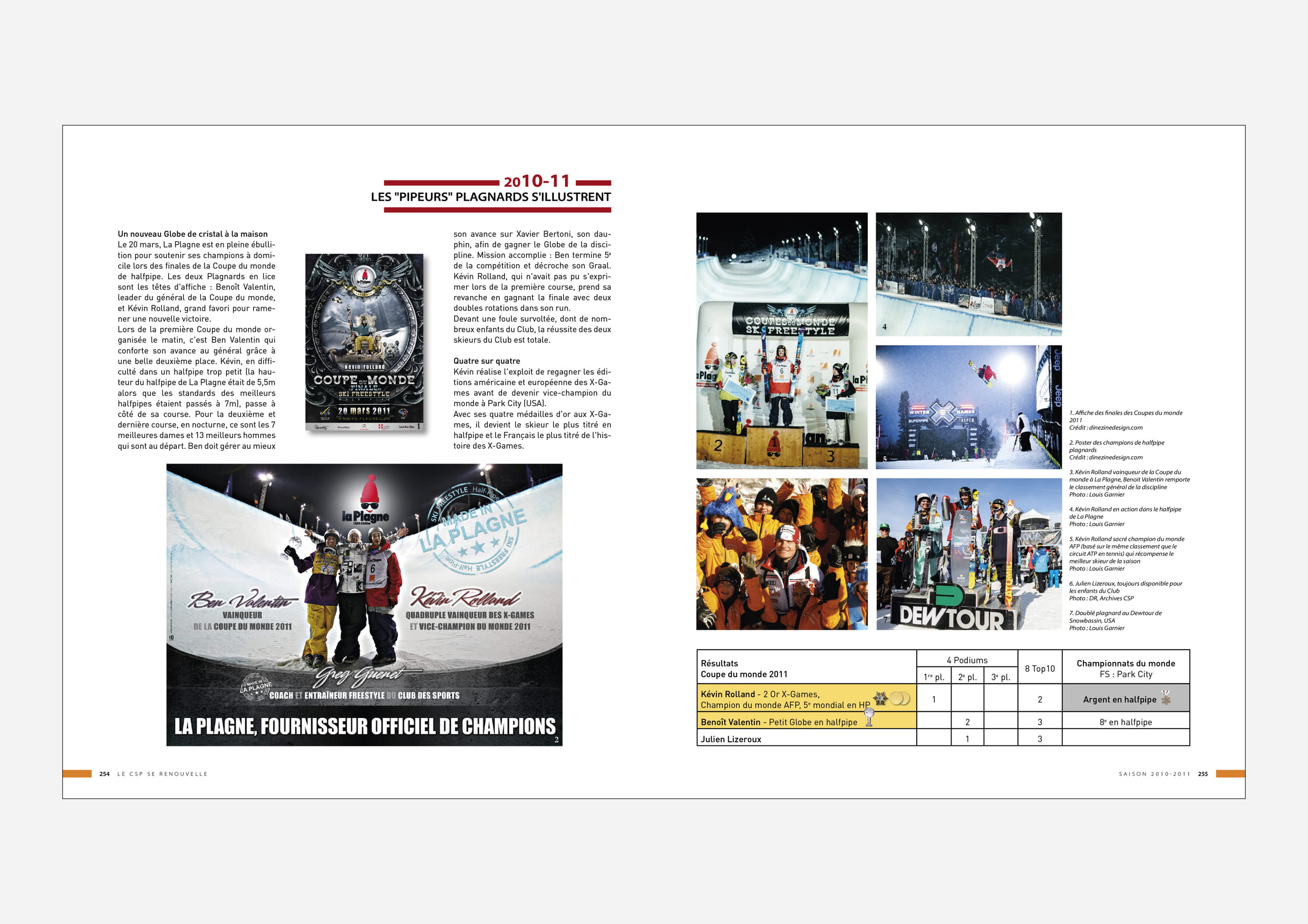 Extrait du livre montrant le globe de cristal de Ben Valentin et Kevin Rolland